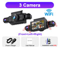 Dash Cam for Cars – 3 or 4 Camera System with WiFi, 1080P Night Vision & Parking Monitor